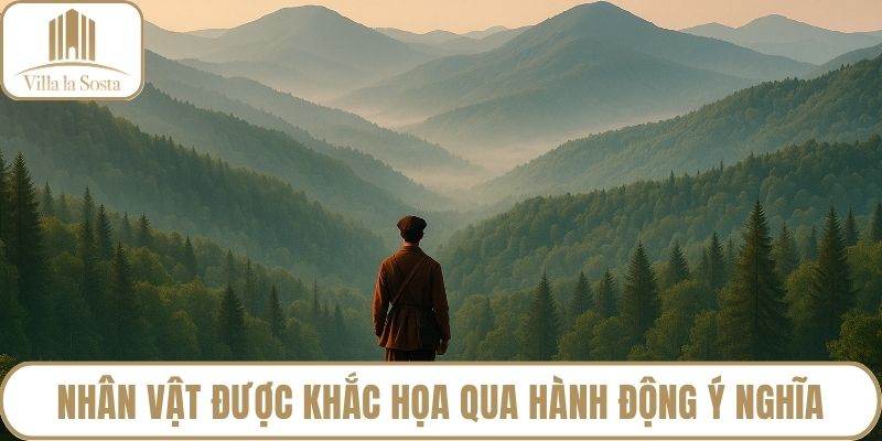 Nhân vật được khắc họa qua hành động ý nghĩa